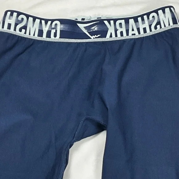 Gymshark Mens Compression Leggings Size S Blue Stretch Gym Training Pants - Picture 6 of 8